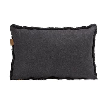 Coussin en peau de mouton Shepherd Lina 60 x 40 cm - noir - Shepherd of Sweden