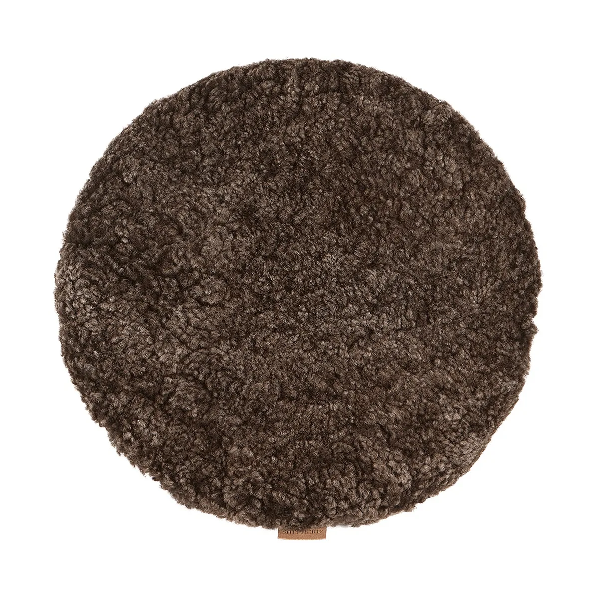 Jill coussin de chaise rembourré, Cappuccino (brun), Ø36 cm Shepherd of Sweden