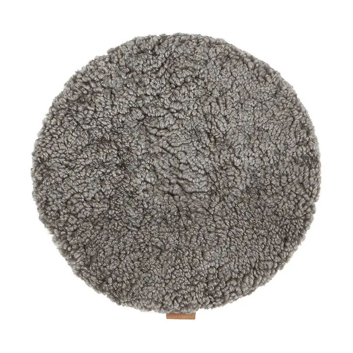 Jill coussin de chaise rembourré - Graphite gris (gris), Ø36 cm - Shepherd of Sweden