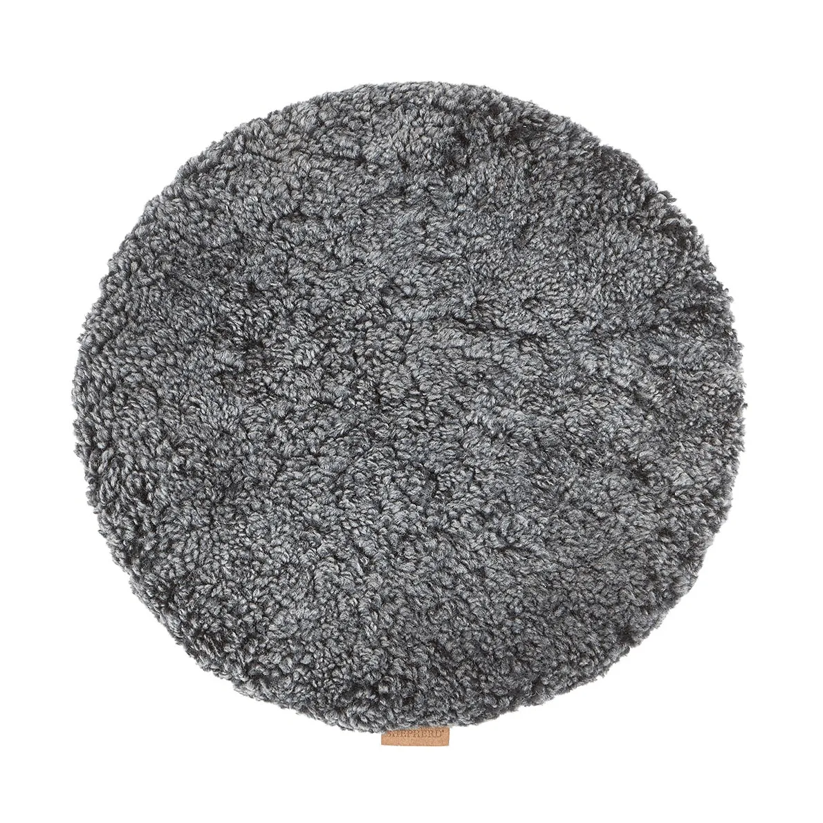 Jill coussin de chaise rembourré, Graphite noir (gris), Ø36 cm Shepherd of Sweden