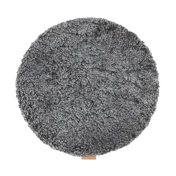 Jill coussin de chaise rembourré - Graphite noir (gris), Ø36 cm - Shepherd of Sweden