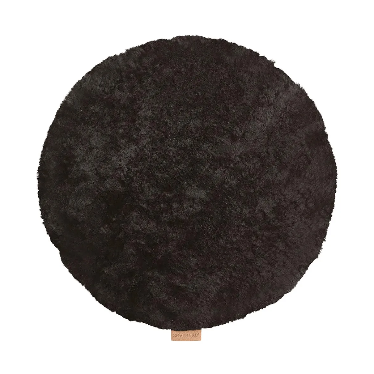 Jill coussin de chaise rembourré, Noir, Ø36 cm Shepherd of Sweden