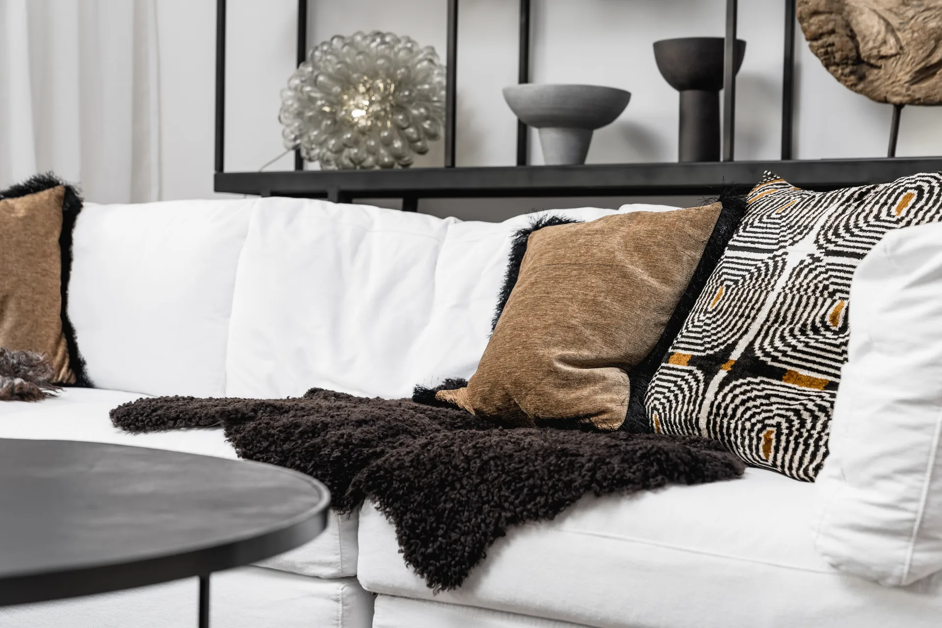 Peau de mouton Shepherd Ella, marron foncé Shepherd of Sweden