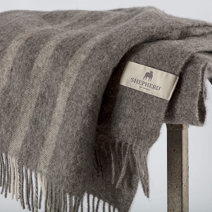 Plaid en laine Lucy 140x240cm, Granite Shepherd of Sweden