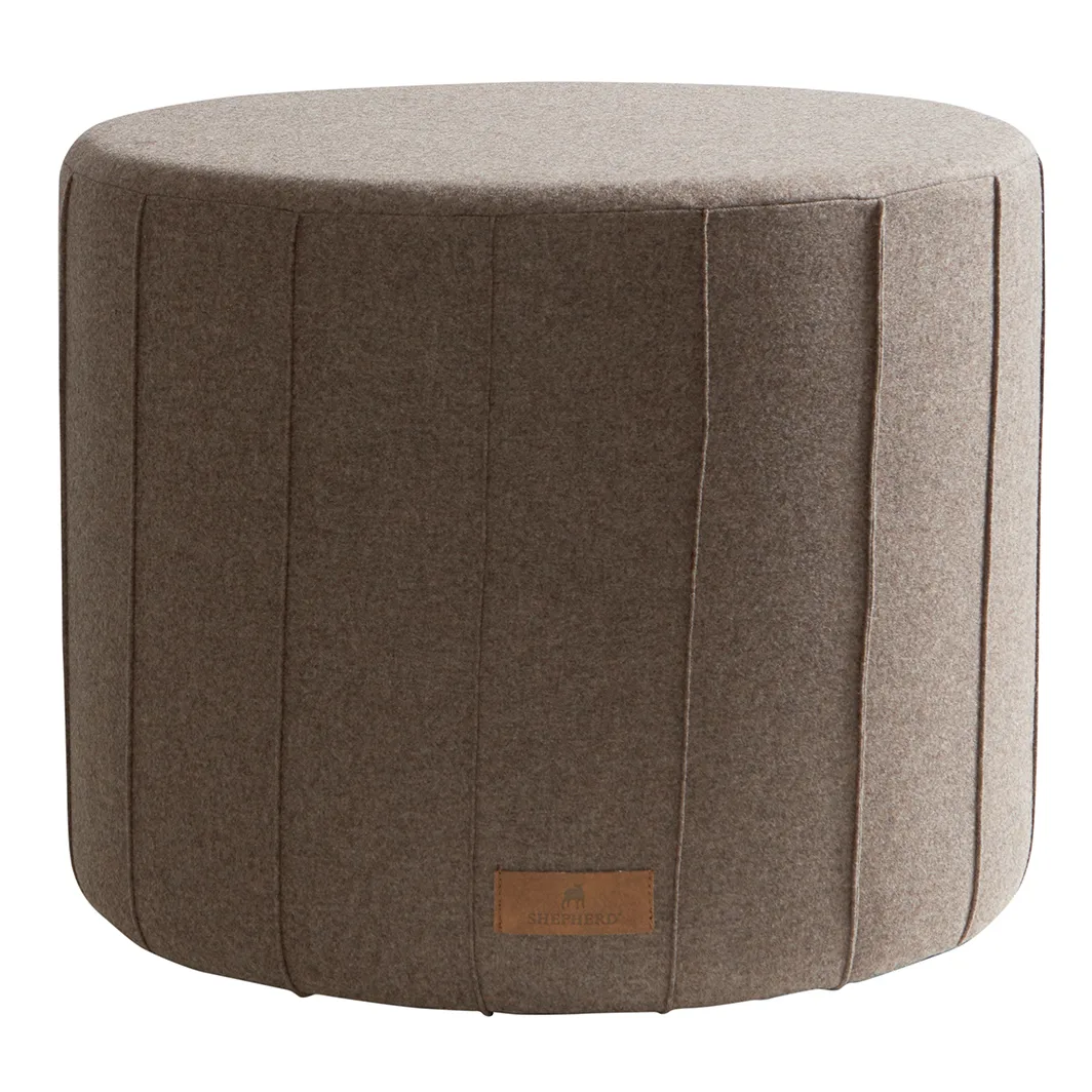 Pouf Shepherd Anja 40x50 cm, Cappuccino (marron) Shepherd of Sweden