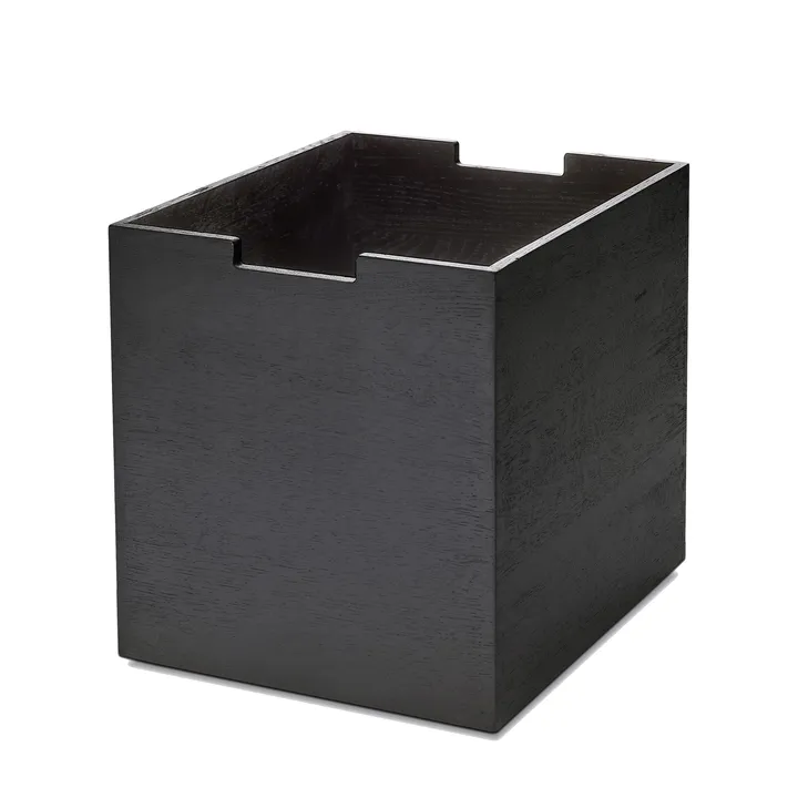 Boîte de rangement Cutter grande - chêne laqué noir - Skagerak