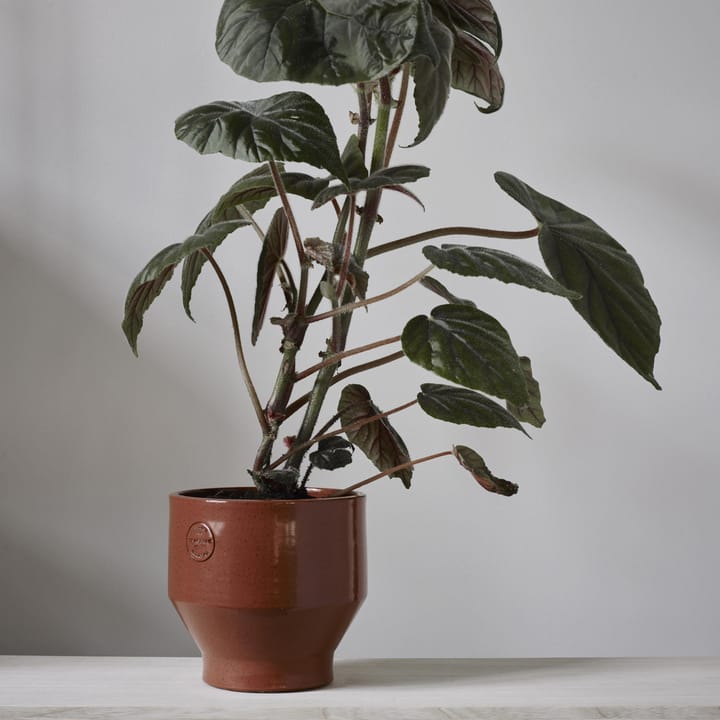 Cache-pot Edge (utilisation en intérieur) Ø15 cm, burned red Skagerak