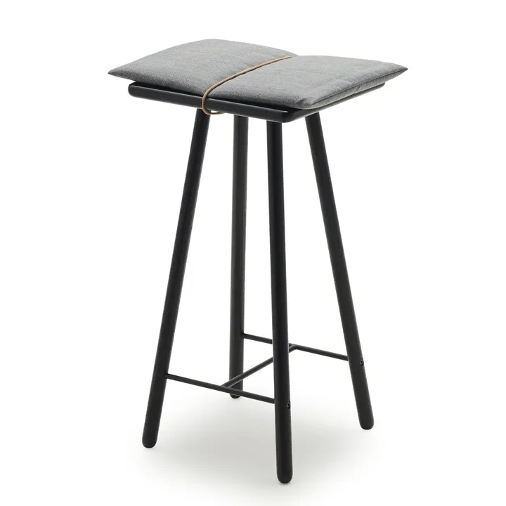 Tabouret de bar Georg bas - Chêne laqué noir - Skagerak