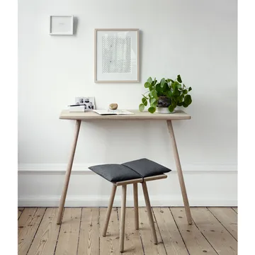 Tabouret Georg - Lin, chêne non traité, incl. coussin en lin - Skagerak