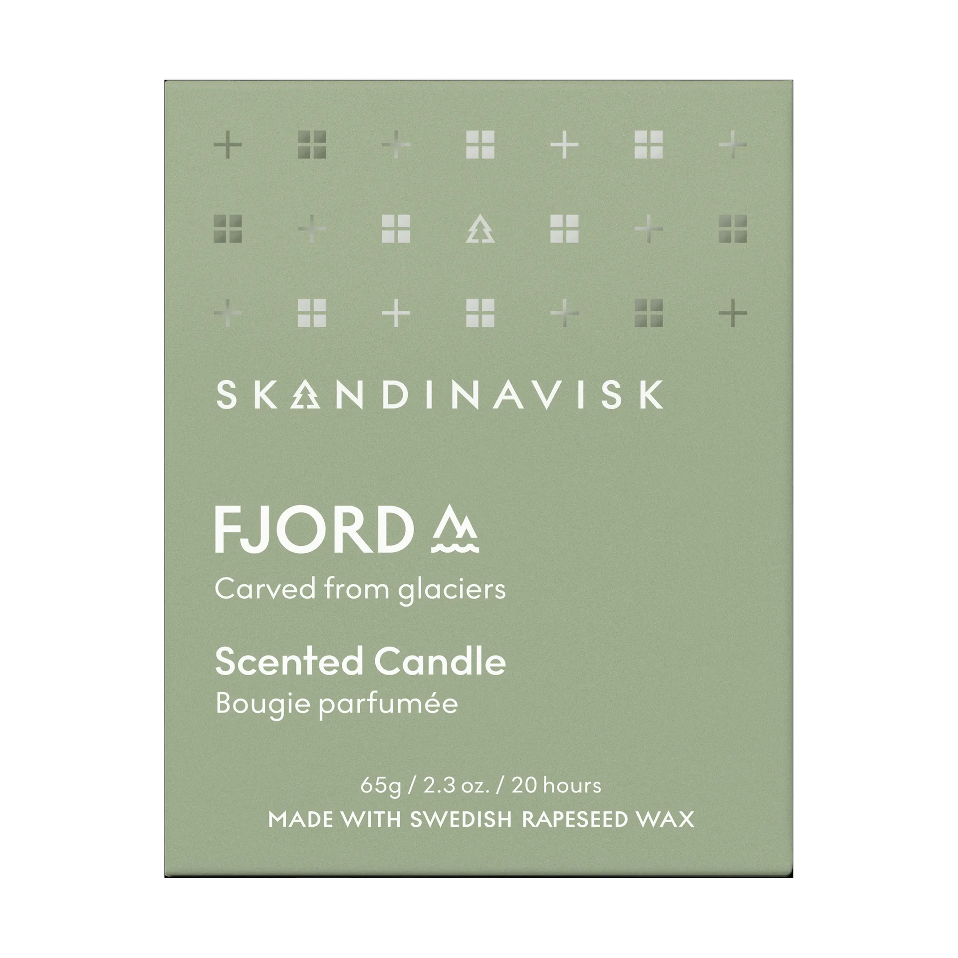 Bougie parfumée avec couvercle Fjord, 65 g Skandinavisk