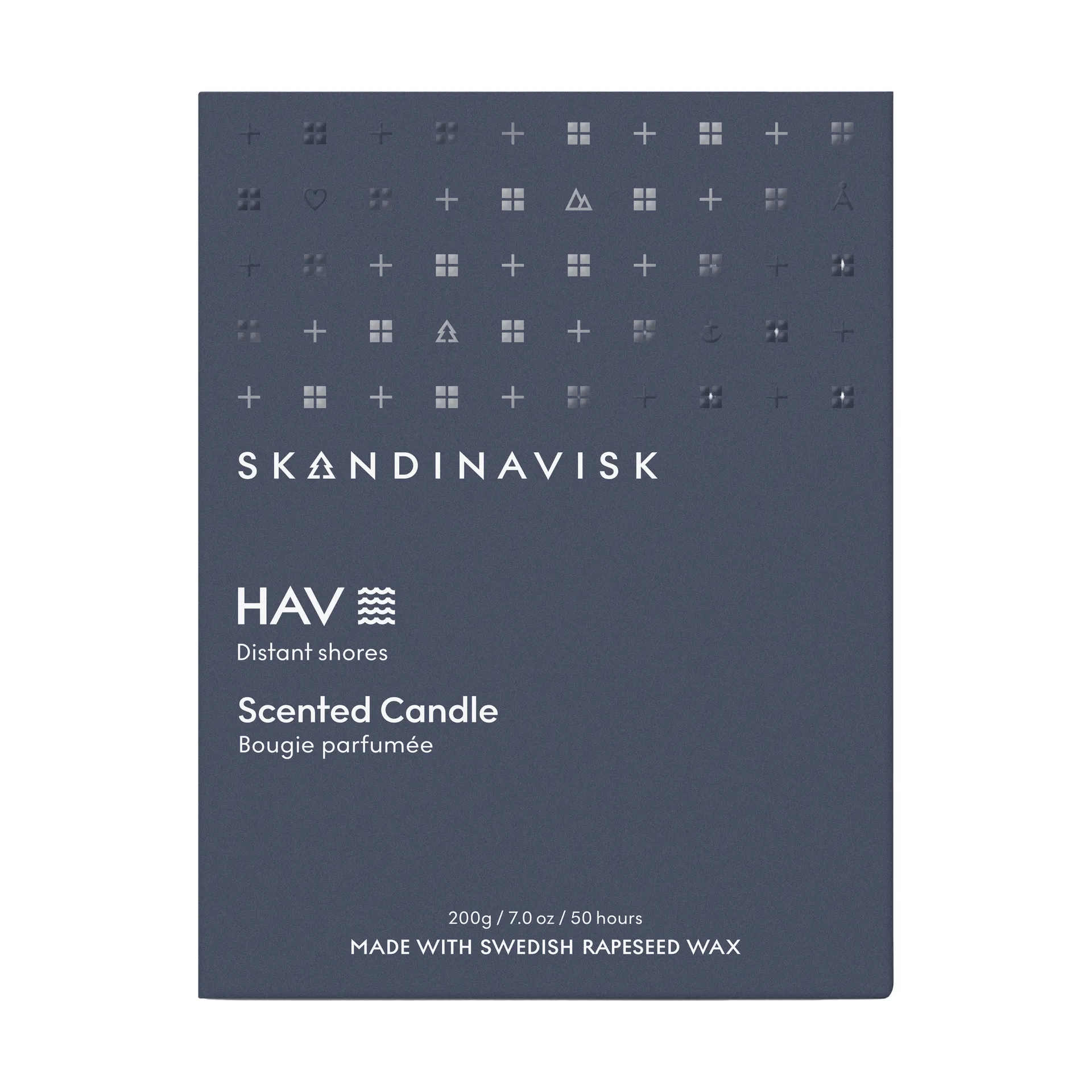Bougie parfumée avec couvercle Hav, 200 g Skandinavisk