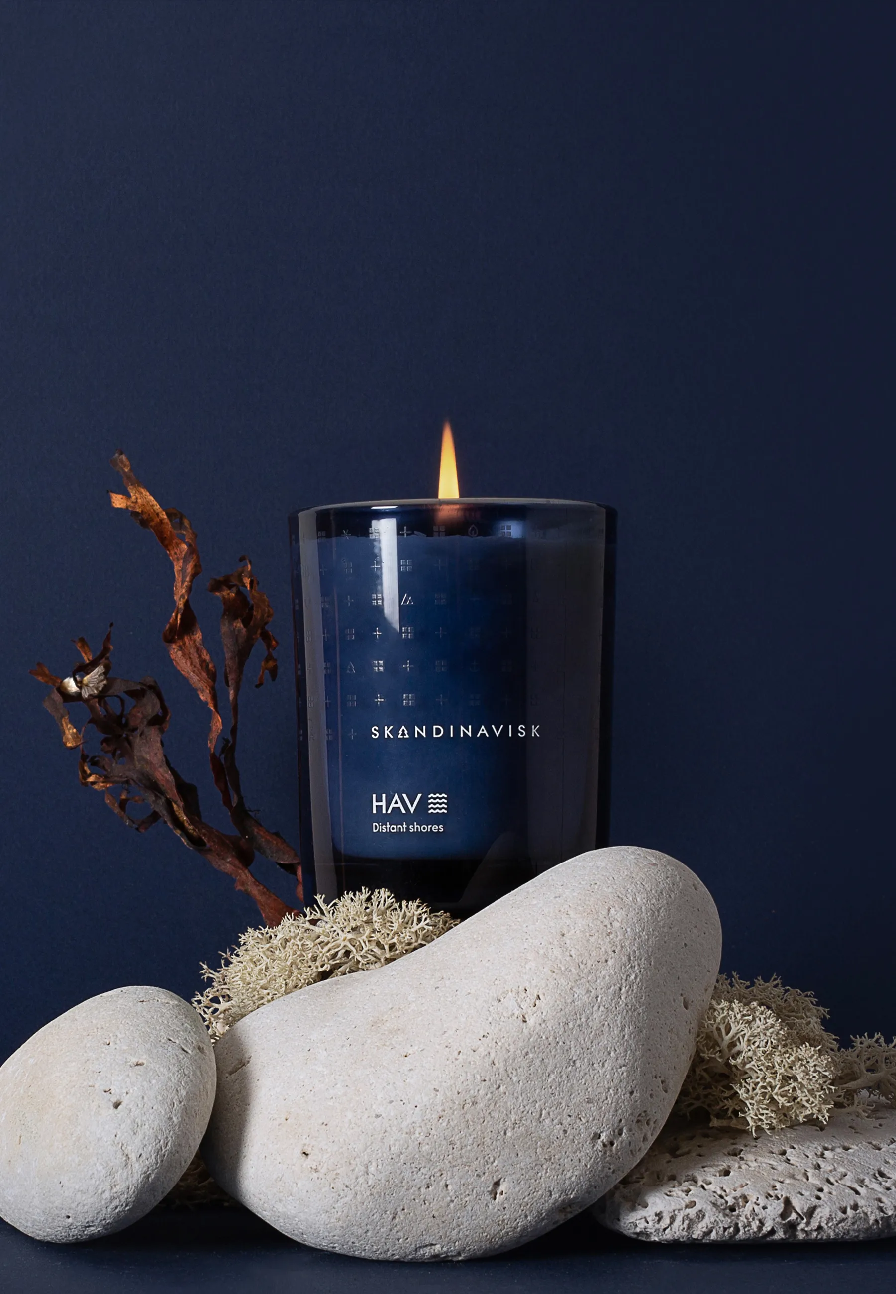 Bougie parfumée avec couvercle Hav, 200 g Skandinavisk