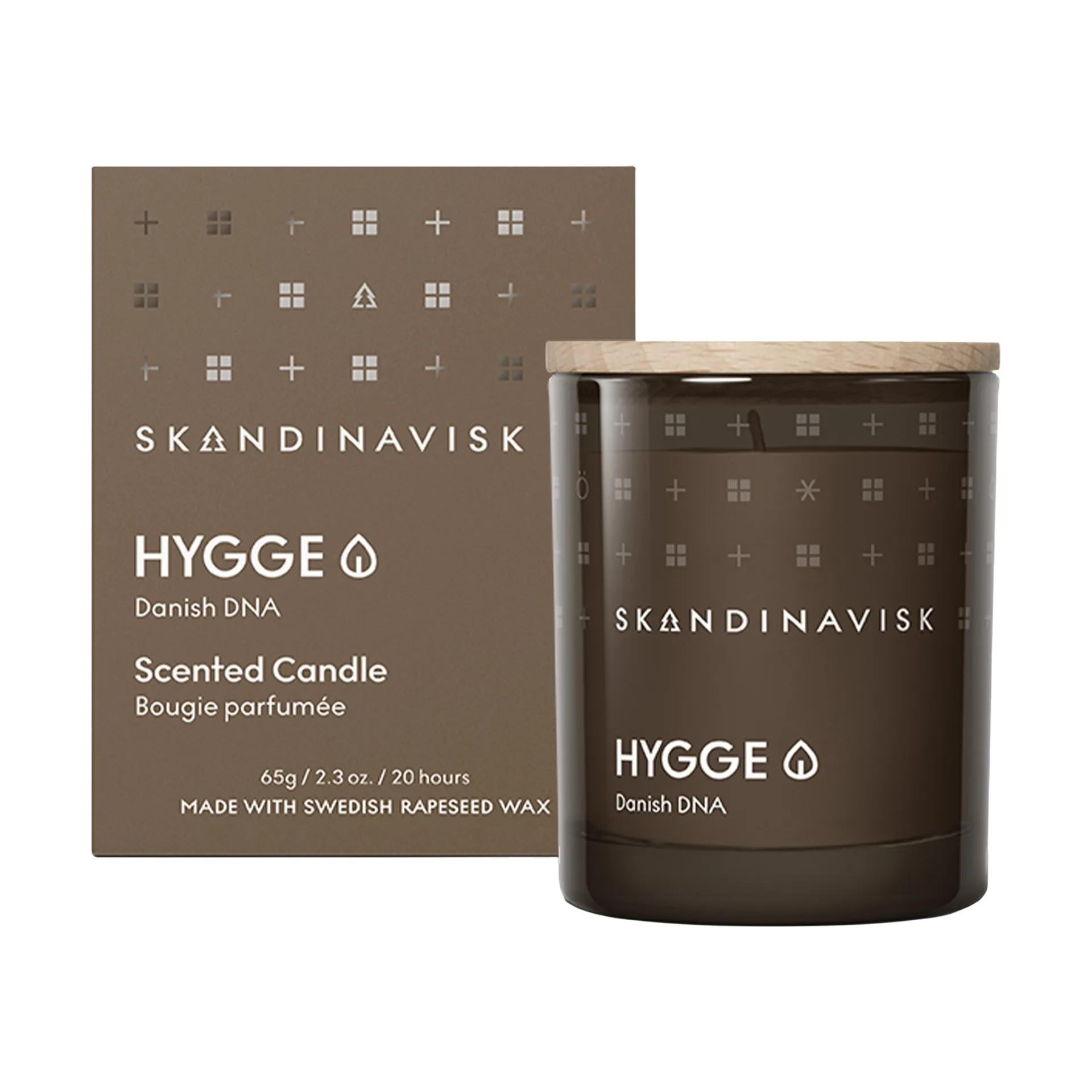 Bougie parfumée avec couvercle Hygge, 65 g Skandinavisk