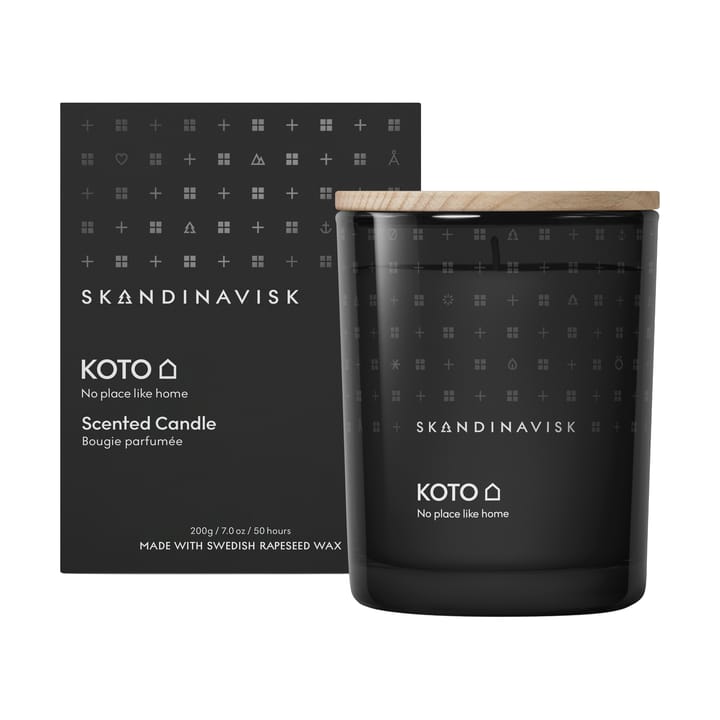 Bougie parfumée avec couvercle Koto, 200 g Skandinavisk