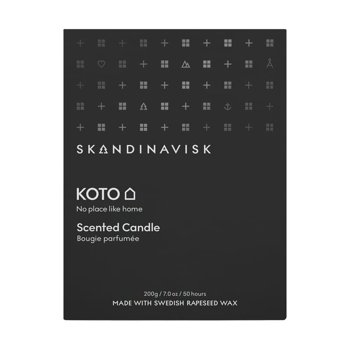Bougie parfumée avec couvercle Koto, 200 g Skandinavisk