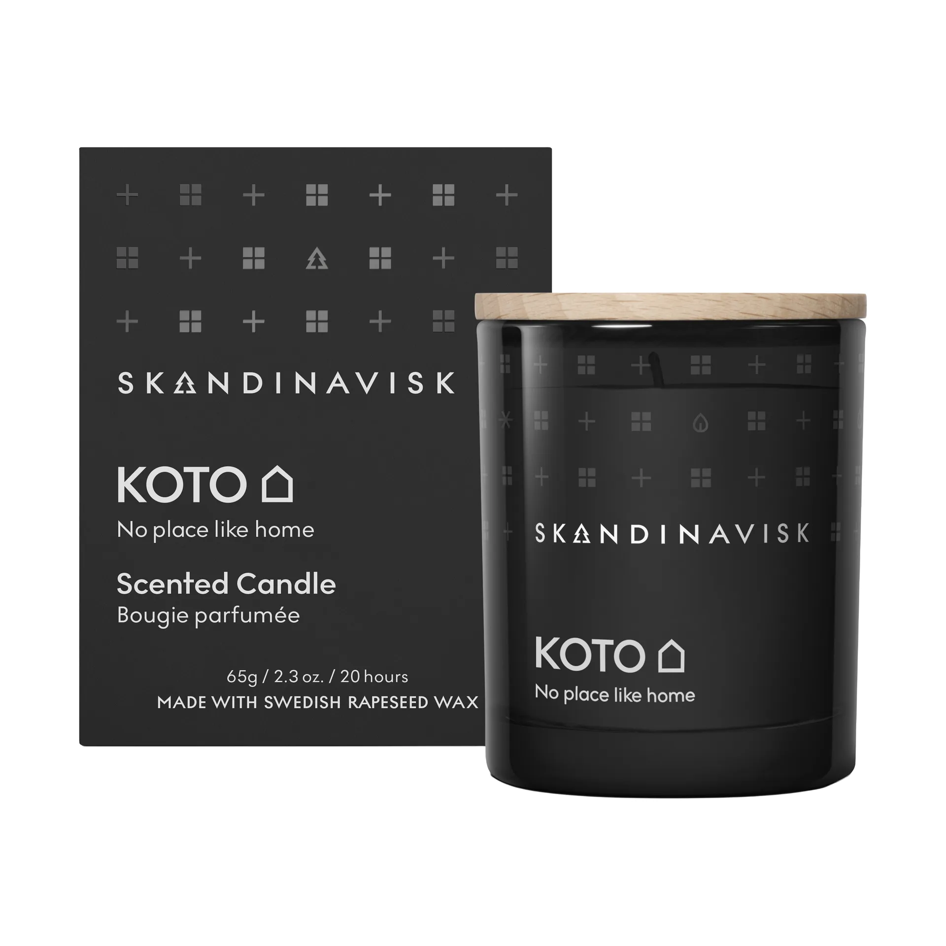 Bougie parfumée avec couvercle Koto, 65 g Skandinavisk
