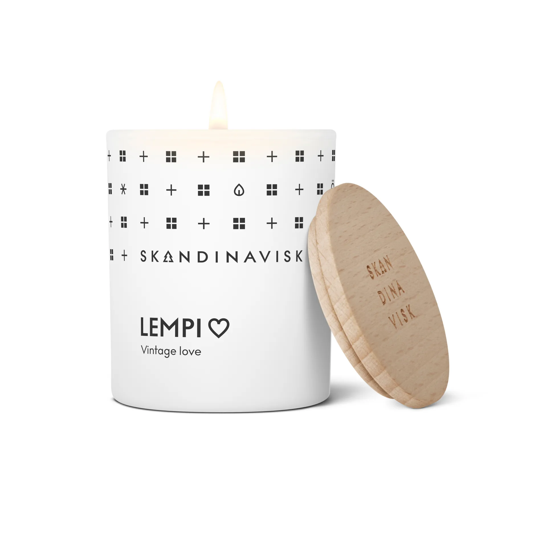 Bougie parfumée avec couvercle Lempi, 65 g Skandinavisk