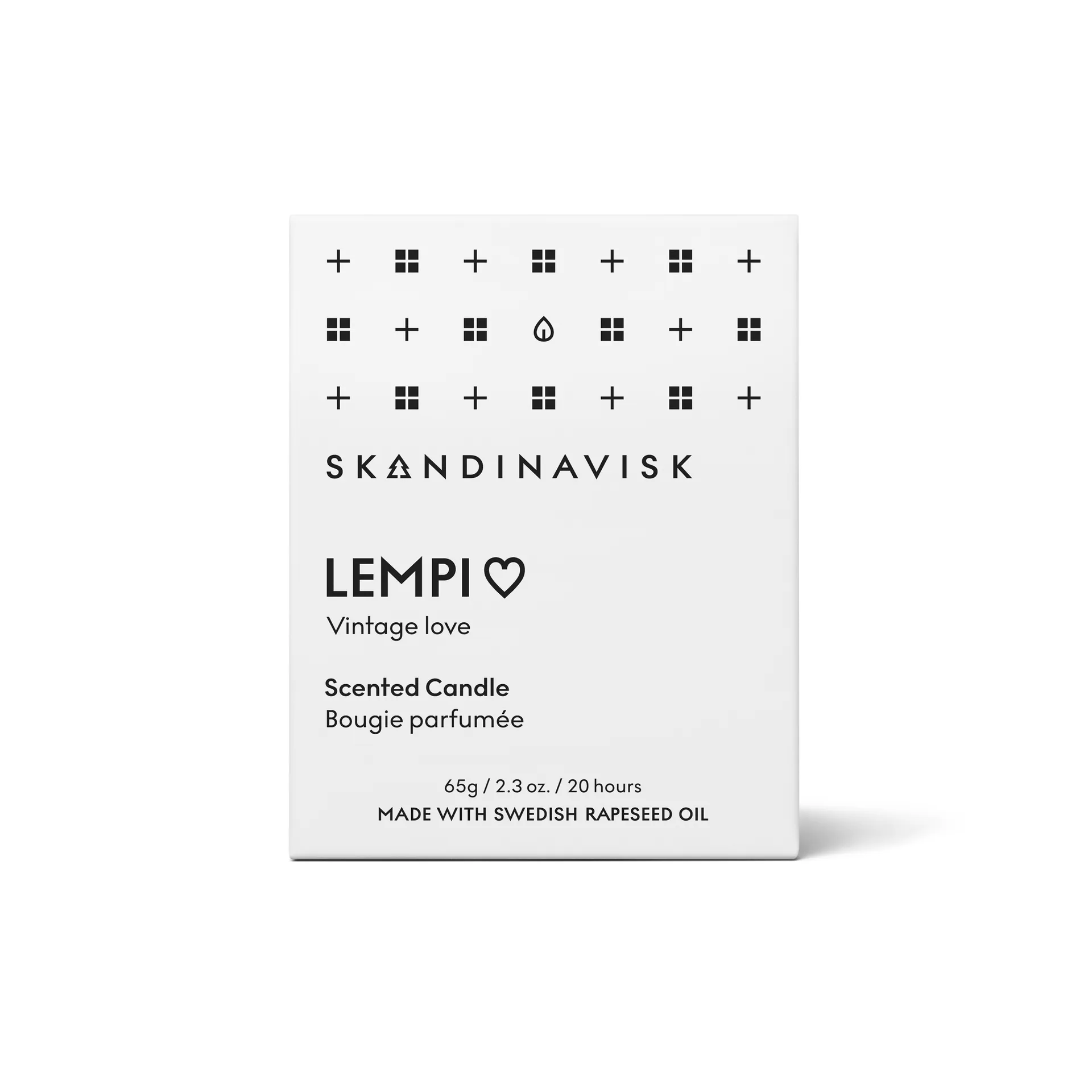 Bougie parfumée avec couvercle Lempi, 65 g Skandinavisk
