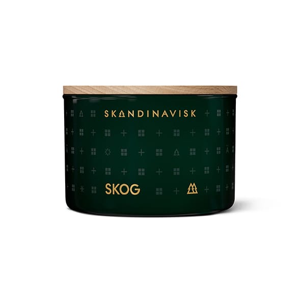 Bougie parfumée avec couvercle Skog - 90 g - Skandinavisk