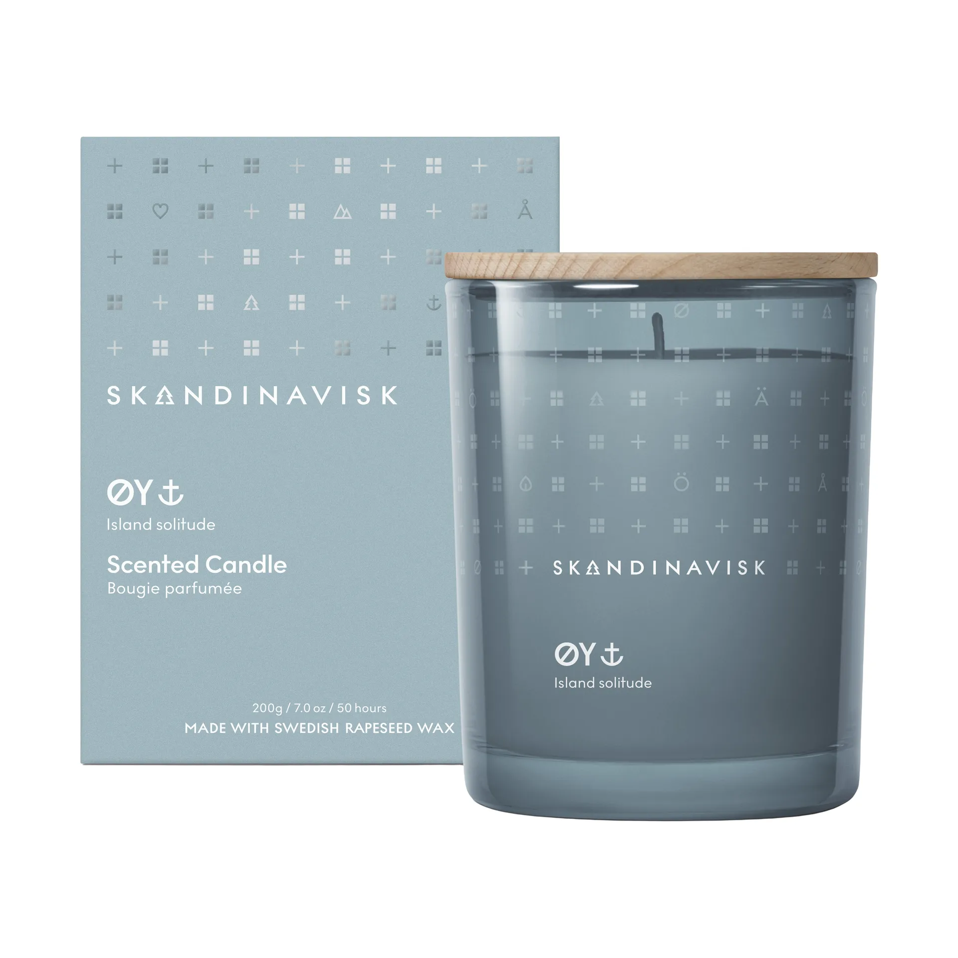 Bougie parfumée avec couvercle Øy, 200 g Skandinavisk