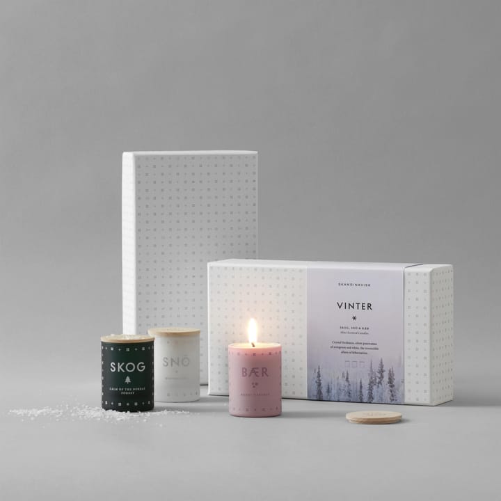 Bougie parfumée Bær - 3x55g - Skandinavisk