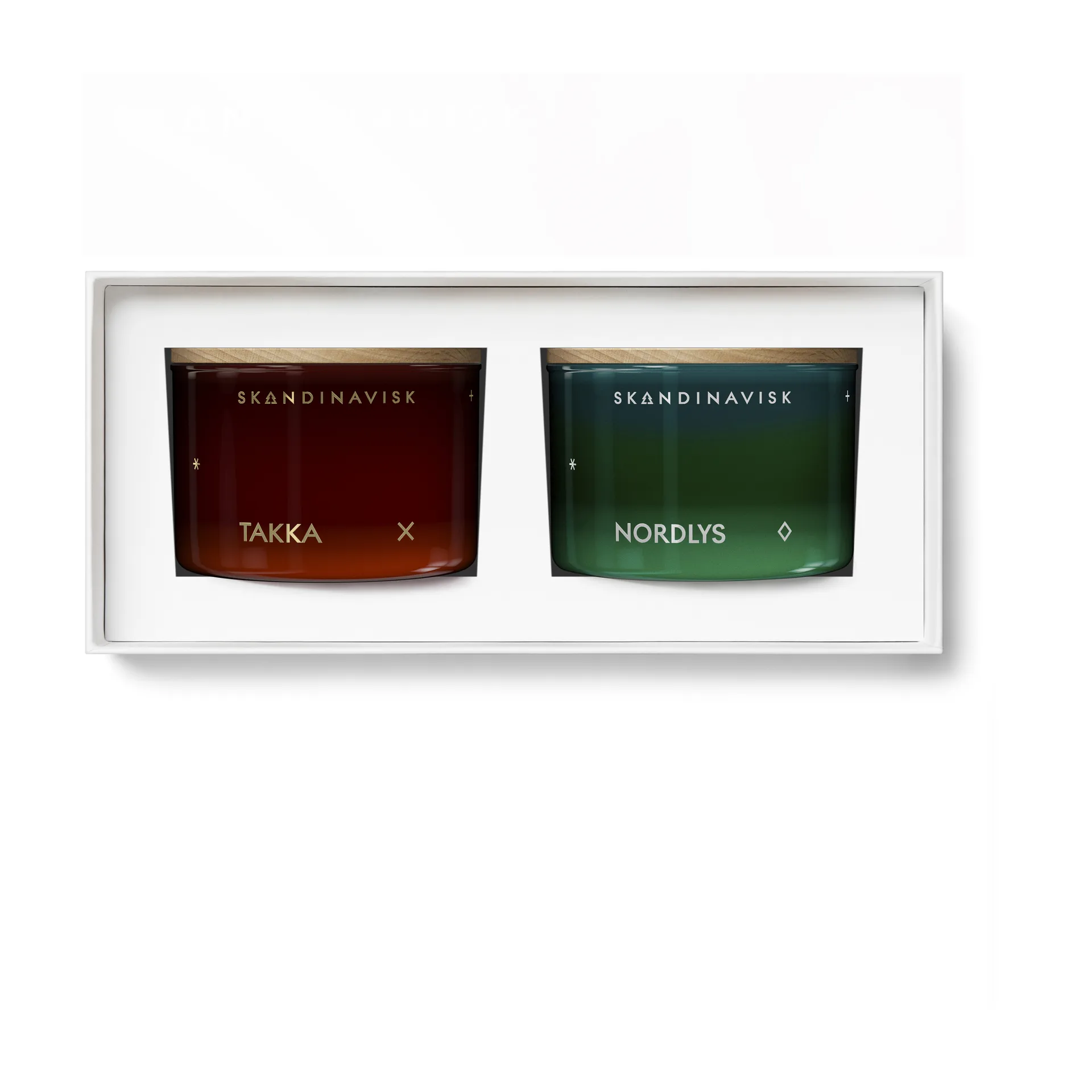 Coffret cadeau de mini bougies Fire & Light, lot de 2, 2x90 g Skandinavisk
