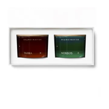 Coffret cadeau de mini bougies Fire & Light, lot de 2 - 2x90 g - Skandinavisk