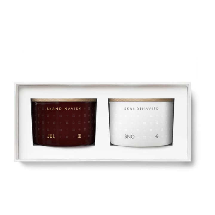 Coffret cadeau de mini bougies White Christmas, lot de 2
 - 2x90 g - Skandinavisk