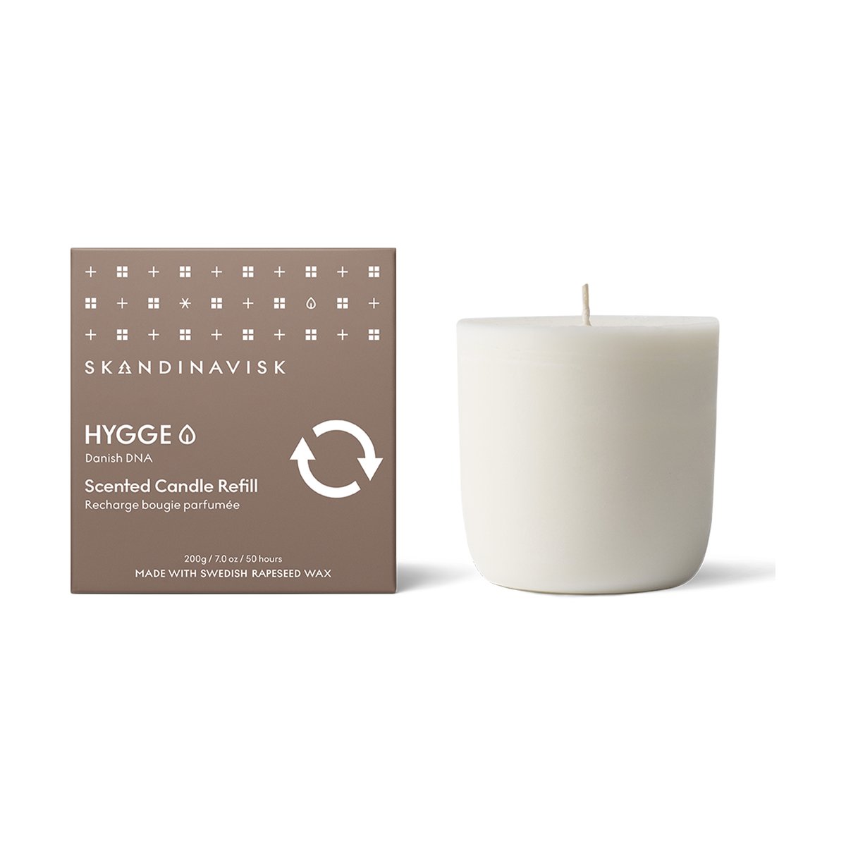 Skandinavisk Recharge de bougie parfumée Hygge 200 g