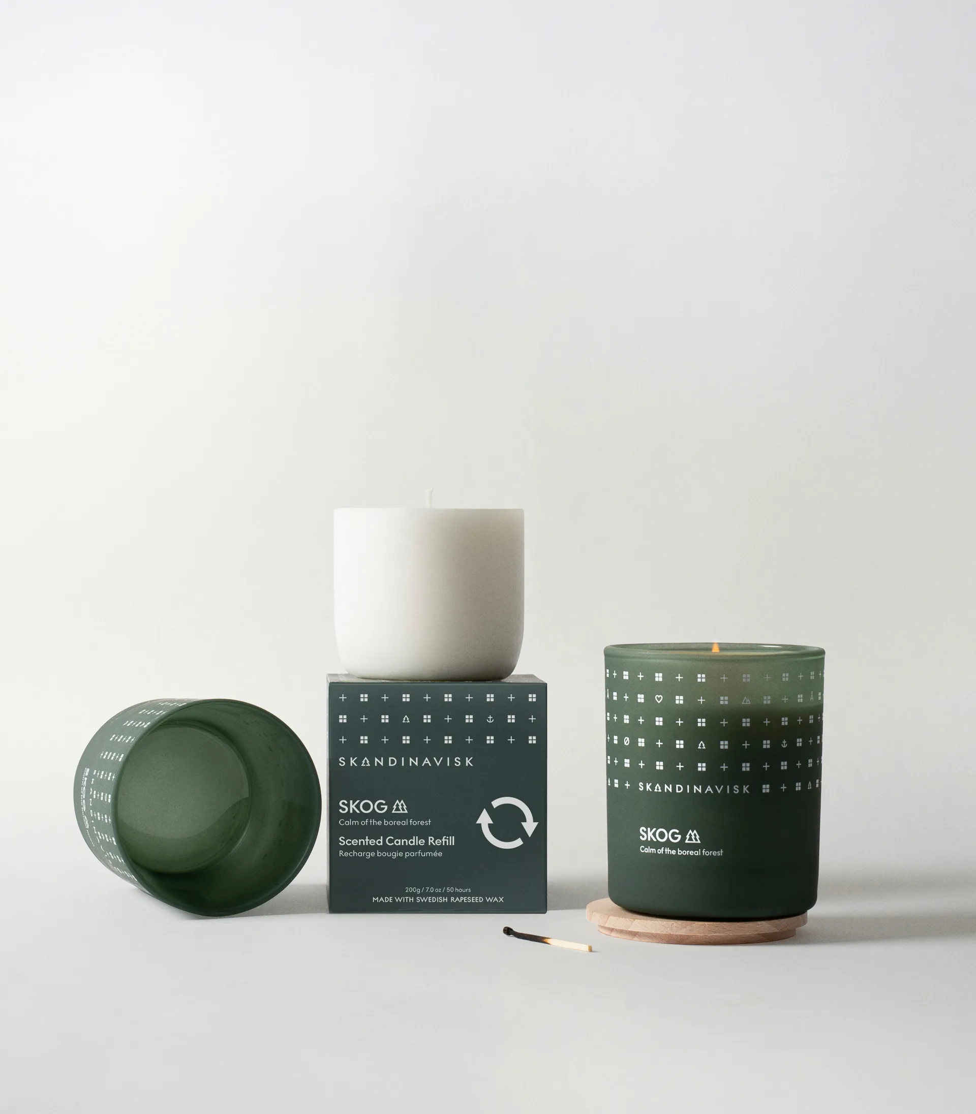 Recharge de bougie parfumée Skog, 200 g Skandinavisk