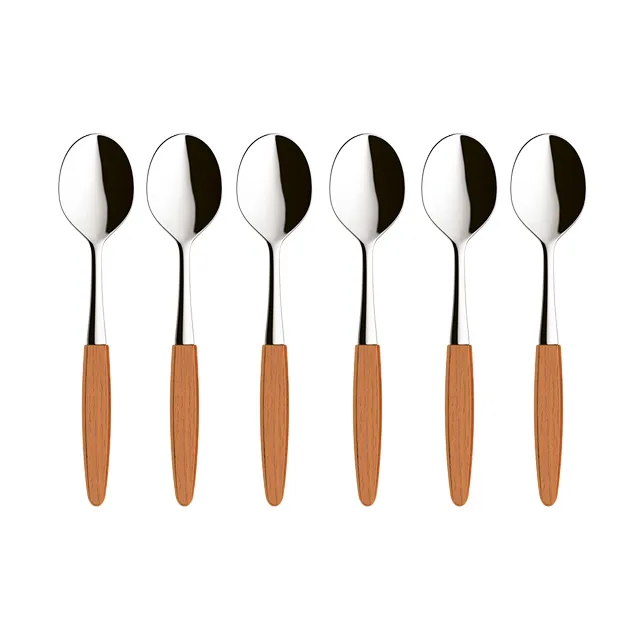 Skaugum cuillère à dessert lot de 6 Ecco Teak,  Skaugum of Norway