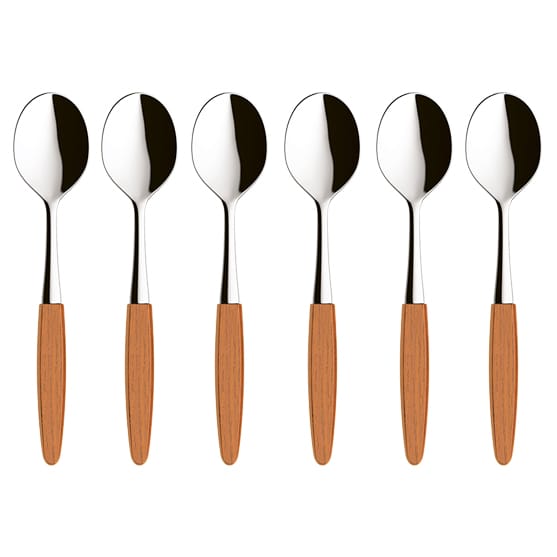 Skaugum cuillère à dessert lot de 6 - Ecco Teak - Skaugum of Norway