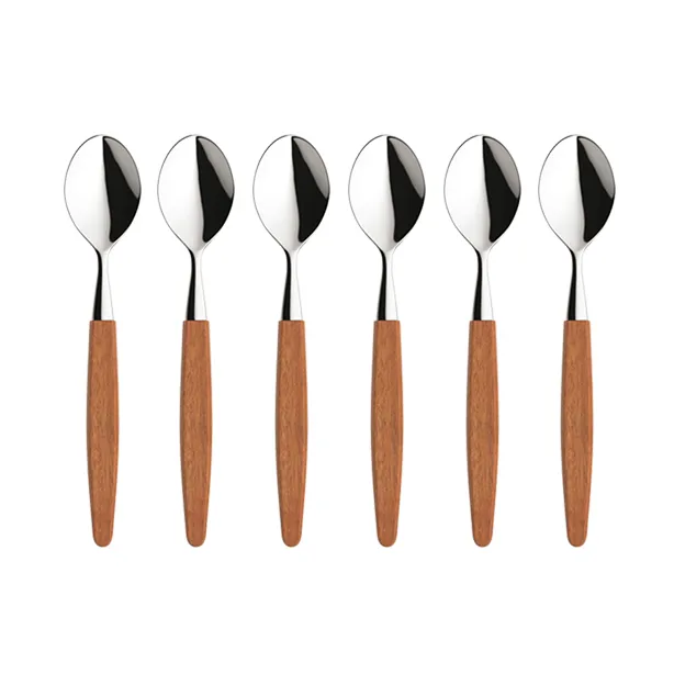Skaugum cuillères lot de 6 Ecco Teak,  Skaugum of Norway