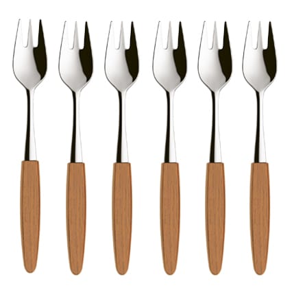 Skaugum fourchettes à dessert lot de 6 - Ecco Teak - Skaugum of Norway