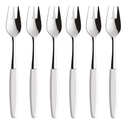 Skaugum fourchettes à dessert lot de 6 - Pure White - Skaugum of Norway