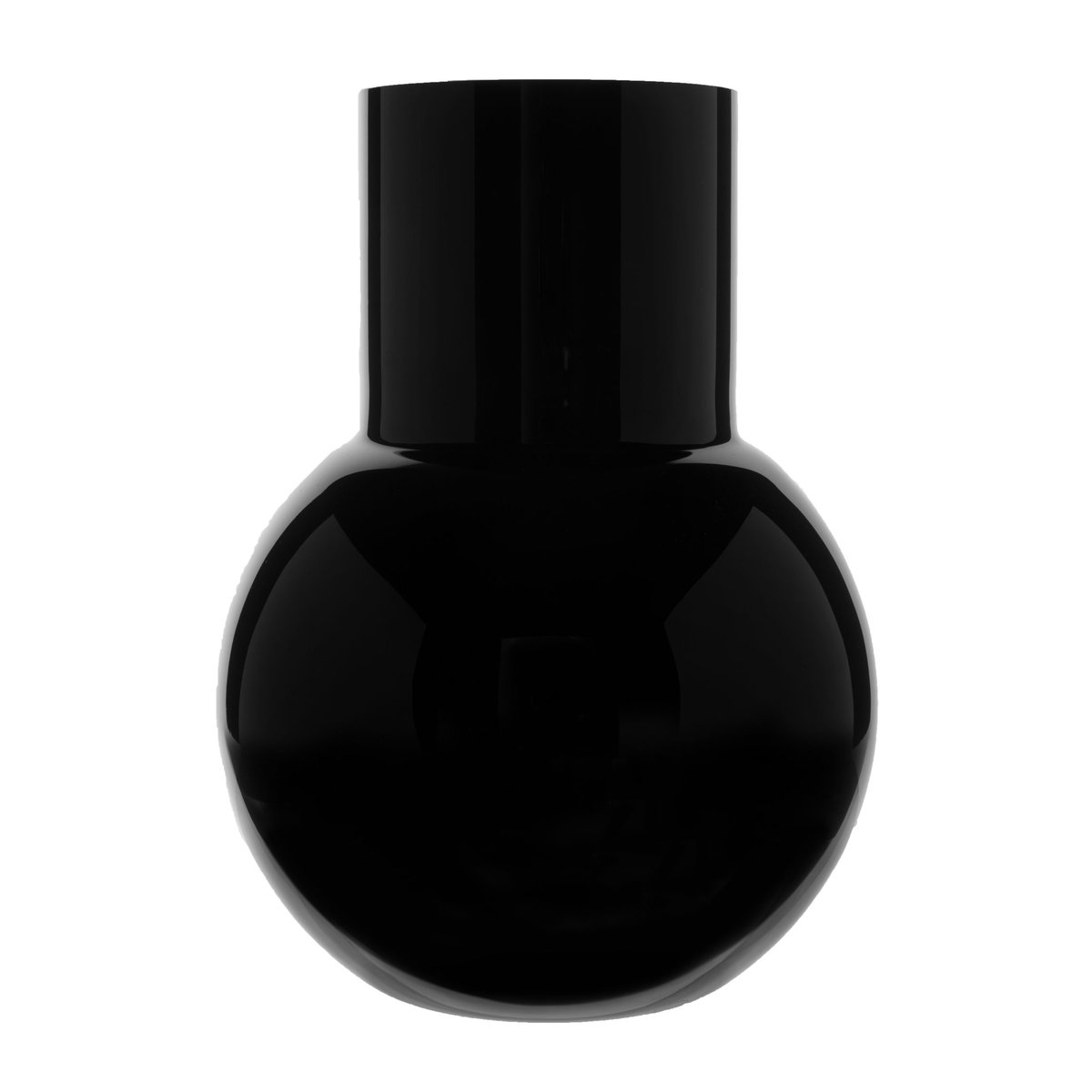 Skrufs Glasbruk Vase Pallo Noir 20 cm | Design Scandinave | Vases | Noir