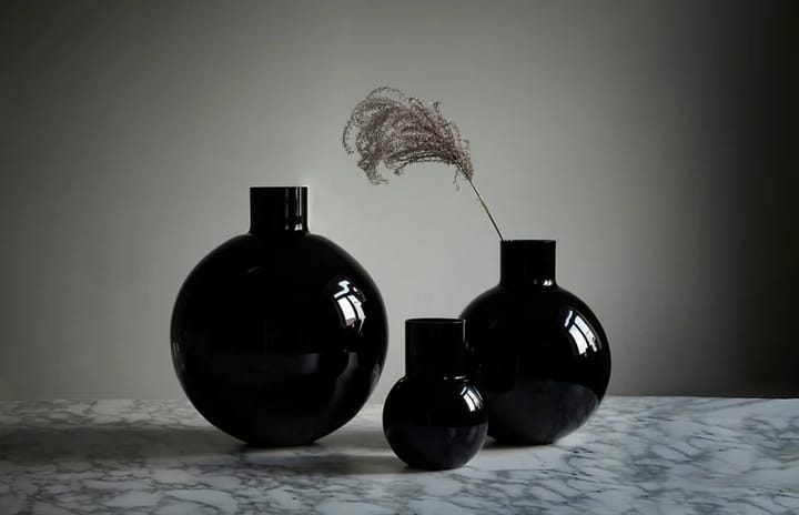 Vase Pallo - Noir 20 cm - Skrufs Glasbruk