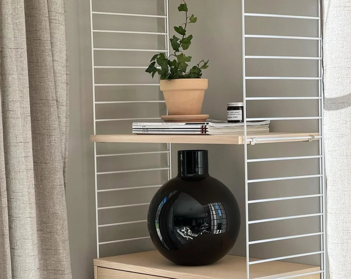 Vase Pallo, Noir 37 cm Skrufs Glasbruk