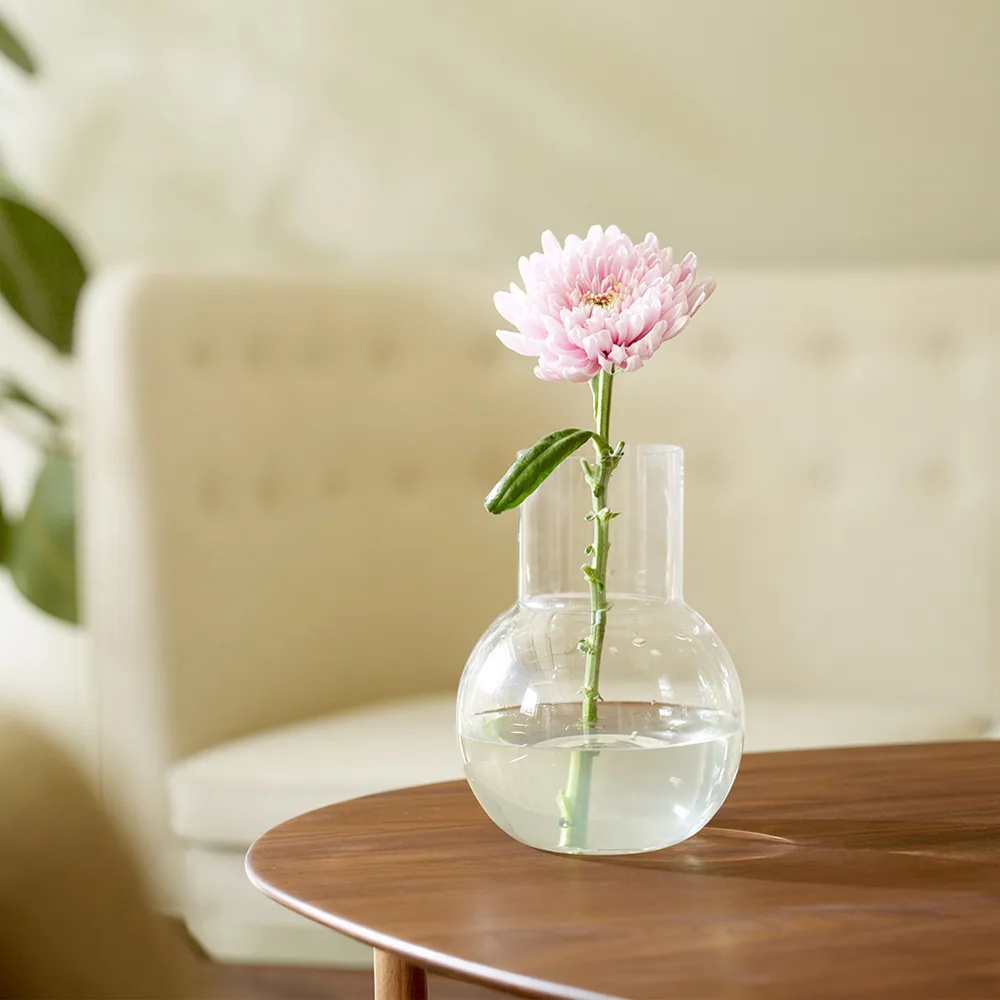 Vase Pallo, Transparent 20 cm Skrufs Glasbruk