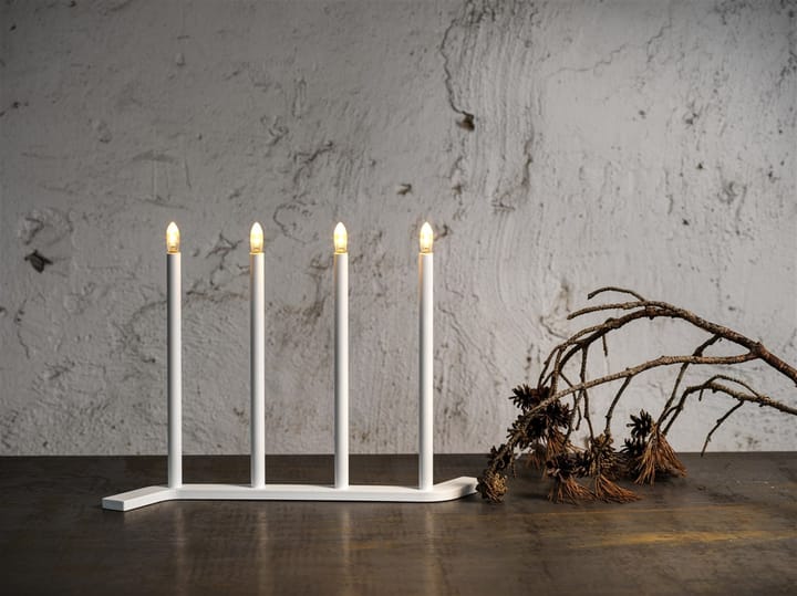 Advent RE bougeoir de l’avent, blanc, 4 bougies SMD Design