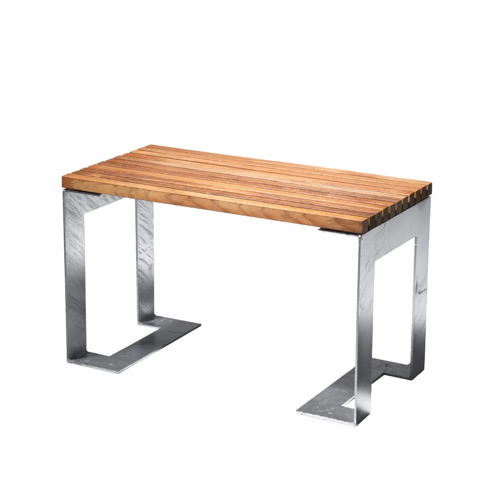 Banc Paus, Chêne, structure galvanisée SMD Design