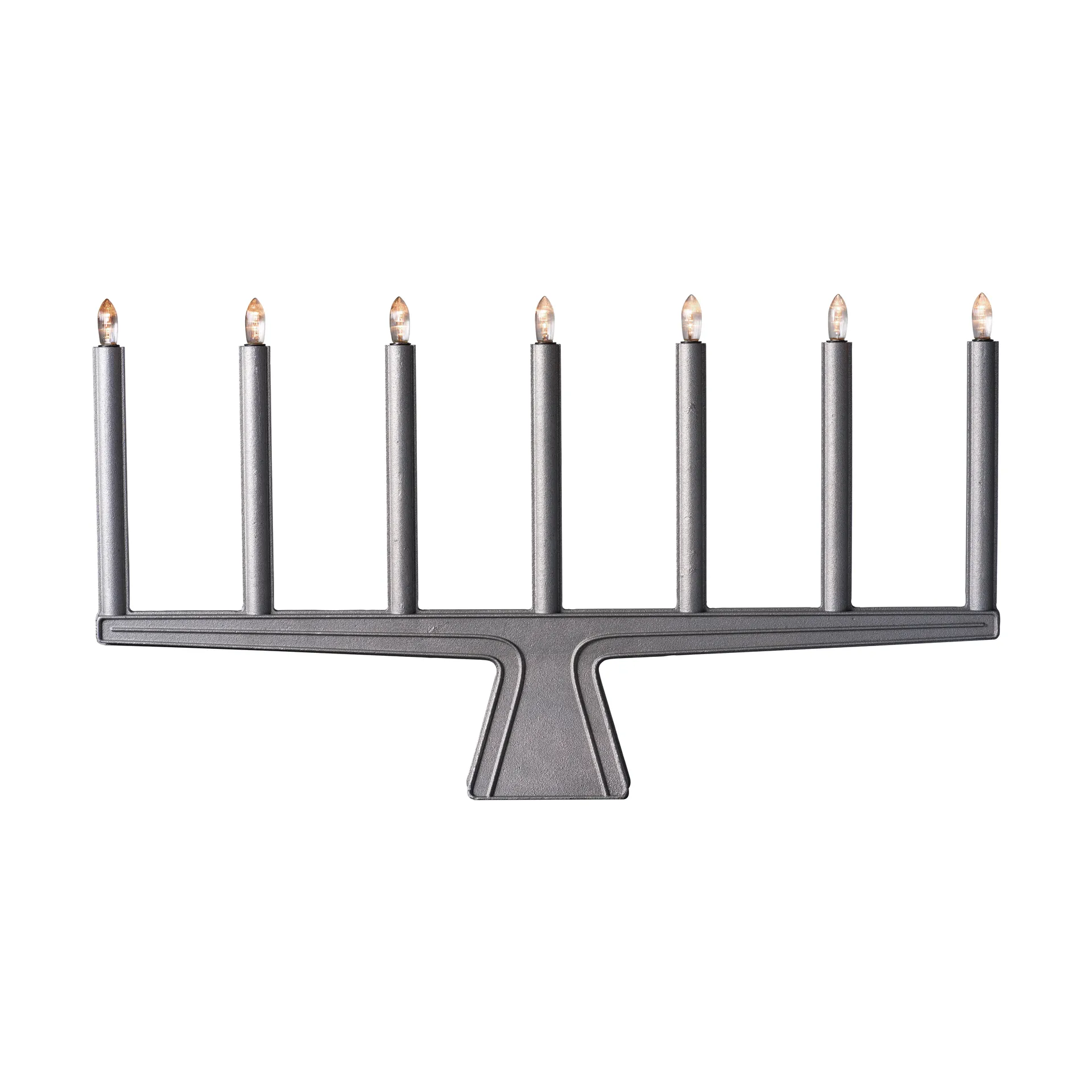 Bougeoir de l'Avent Stella 7, 60 cm, Aluminium brut SMD Design