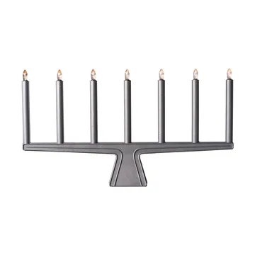 Bougeoir de l'Avent Stella 7, 60 cm - Aluminium brut - SMD Design