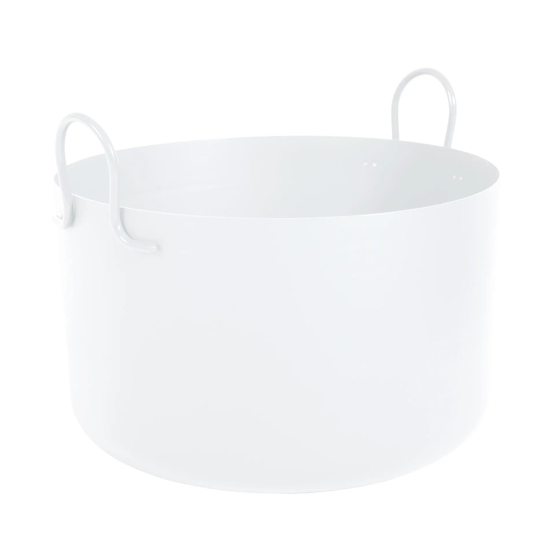 Cache-pot Tivoli Ø30 cm bas, blanc SMD Design