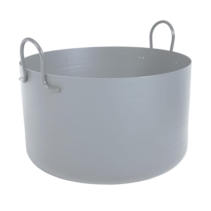 Cache-pot Tivoli Ø30 cm bas - gris clair - SMD Design
