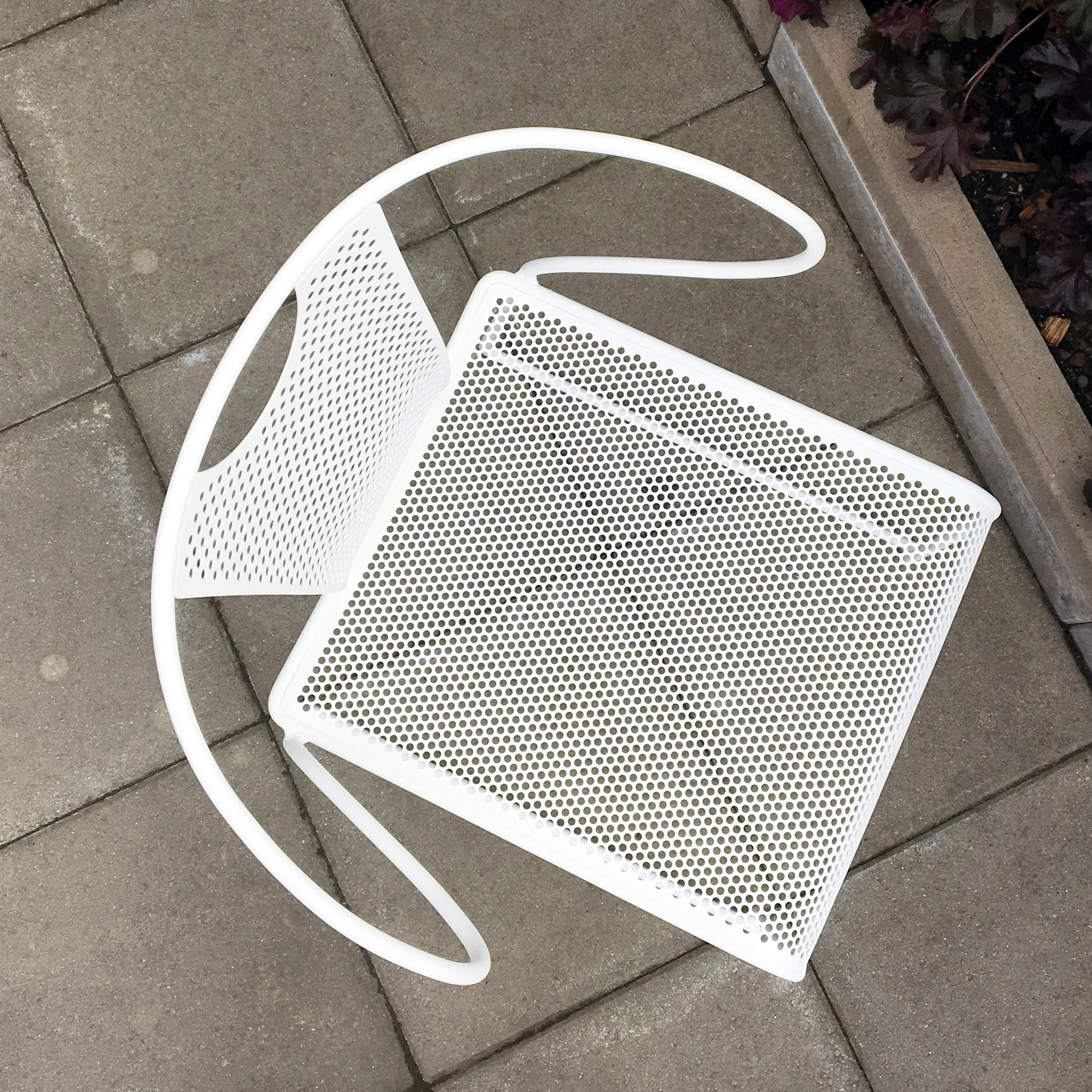 Chaise avec accoudoirs Piazza, Blanc SMD Design