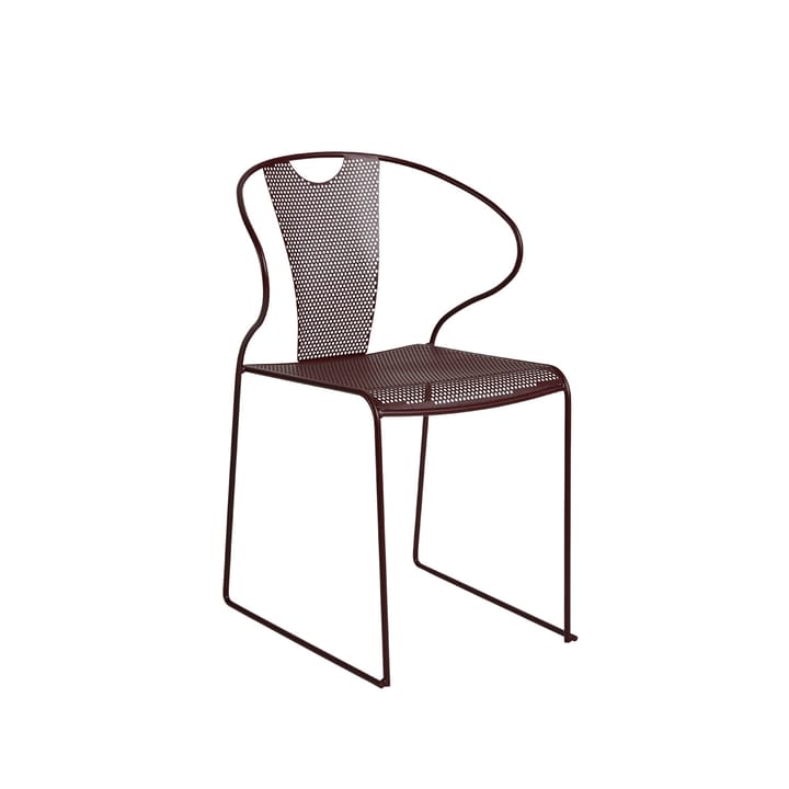 Chaise avec accoudoirs Piazza - bordeaux - SMD Design
