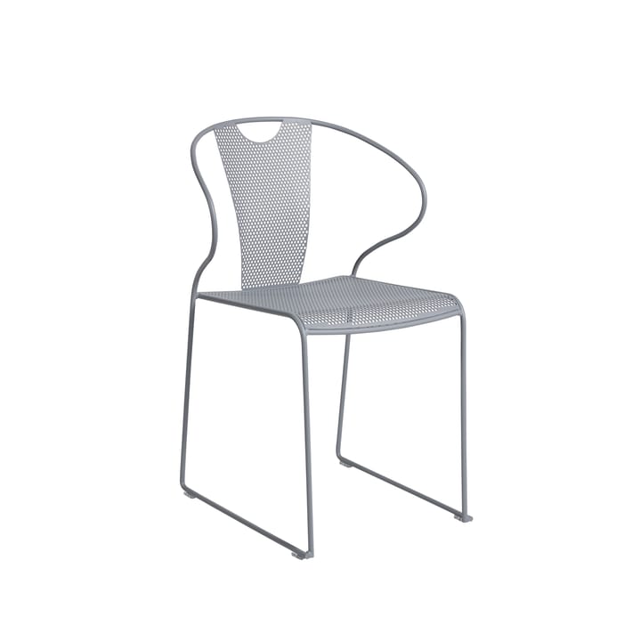 Chaise avec accoudoirs Piazza - gris clair - SMD Design