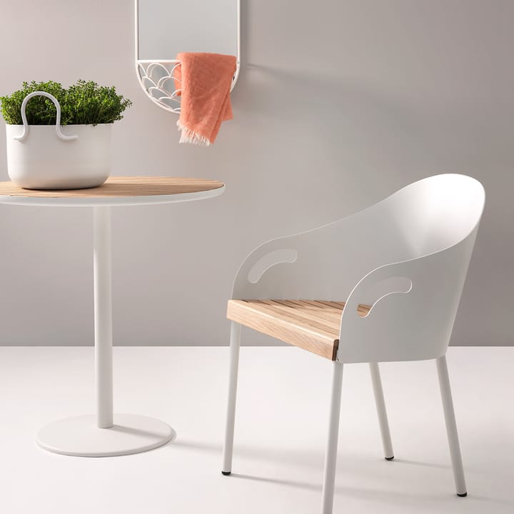 Chaise Brunnsviken - blanc/chêne - SMD Design