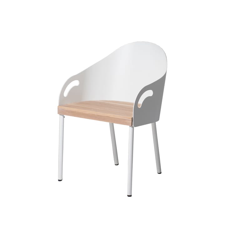 Chaise Brunnsviken - blanc/chêne - SMD Design